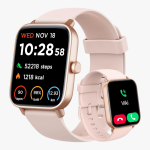 Reloj inteligente para mujer, Android y iPhone, Alexa integrado, IP68, impermeable, rastreador de actividad y actividad con llamada Bluetooth (respuesta/hace), reloj inteligente de 1.8 pulgadas con monitor de frecuencia cardíaca, SpO2/sueño, más de 100 modos deportivos