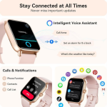 Reloj inteligente para mujer, Android y iPhone, Alexa integrado, IP68, impermeable, rastreador de actividad y actividad con llamada Bluetooth (respuesta/hace), reloj inteligente de 1.8 pulgadas con monitor de frecuencia cardíaca, SpO2/sueño, más de 100 modos deportivos - Imagen 8